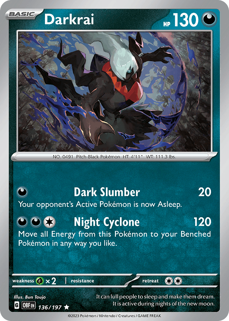 Darkrai from Obsidian Flames