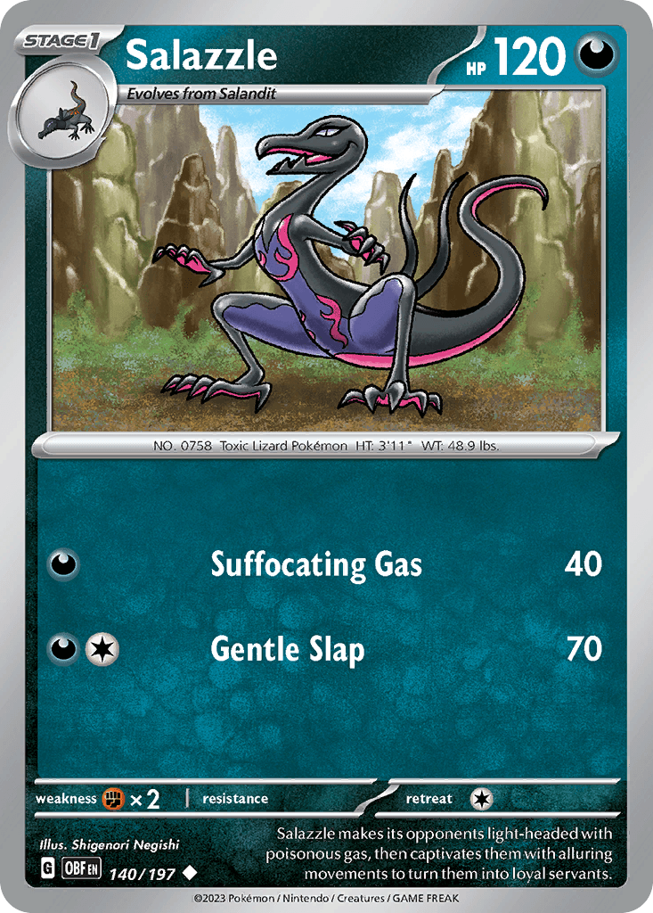 Salazzle Pokémon card