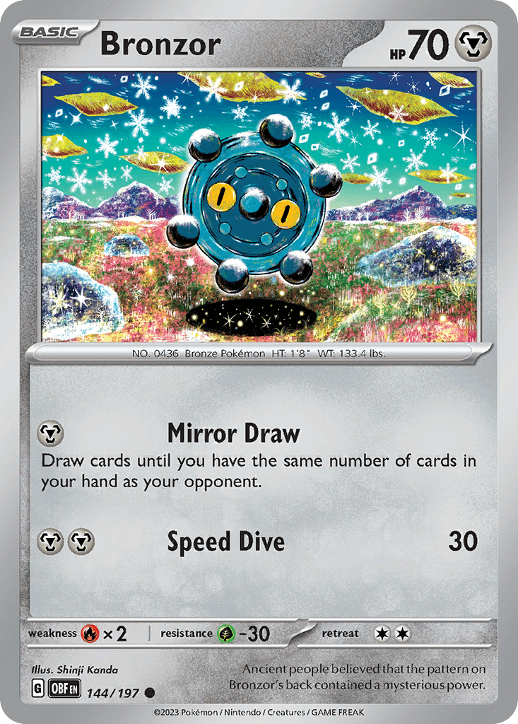 Bronzor Pokémon card