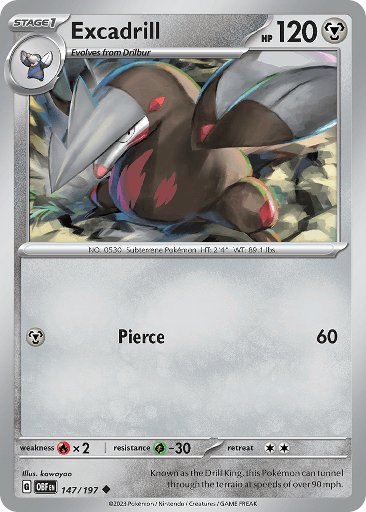 Excadrill Pokémon card