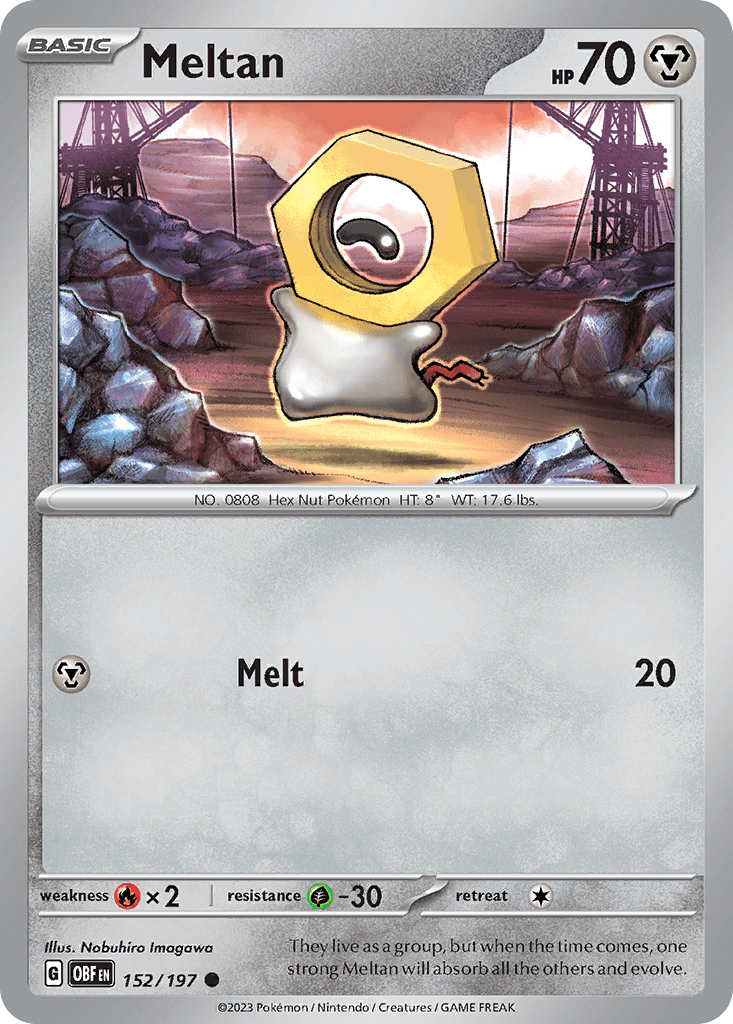 Meltan Pokémon card
