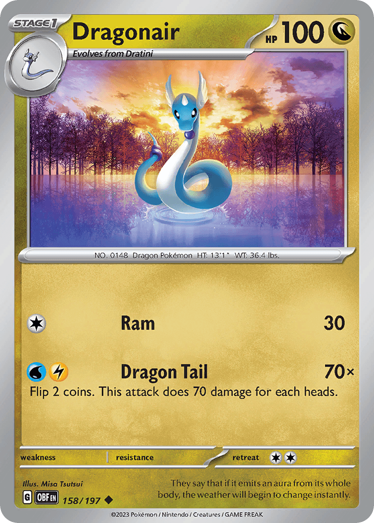 Dragonair Pokémon card