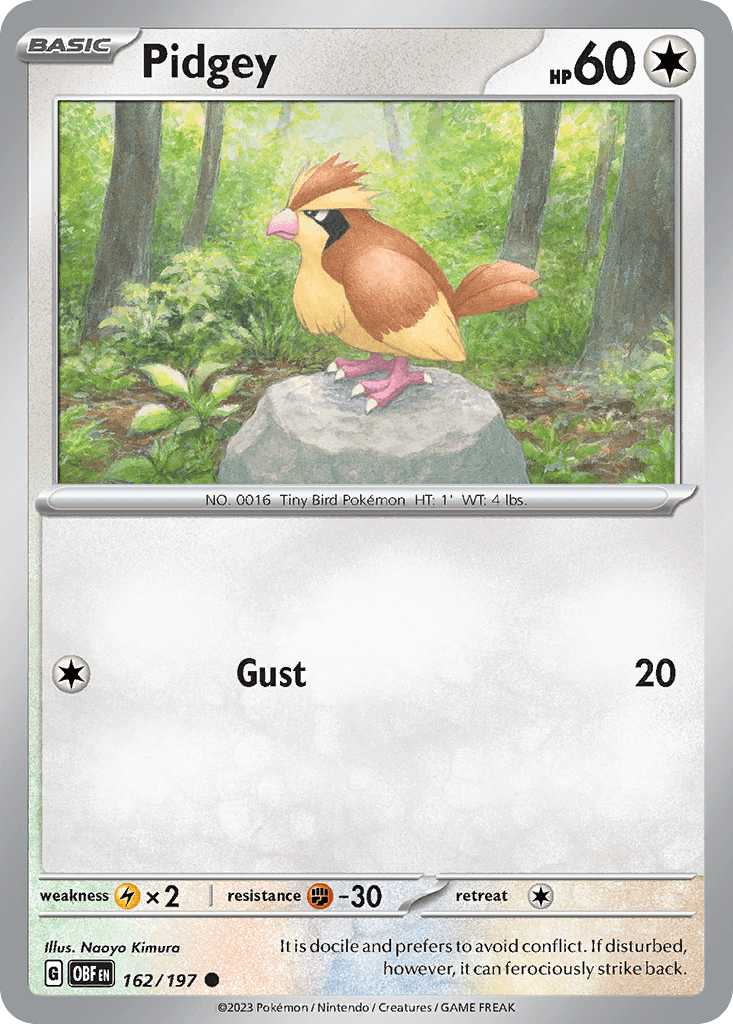 Pidgey Pokémon card