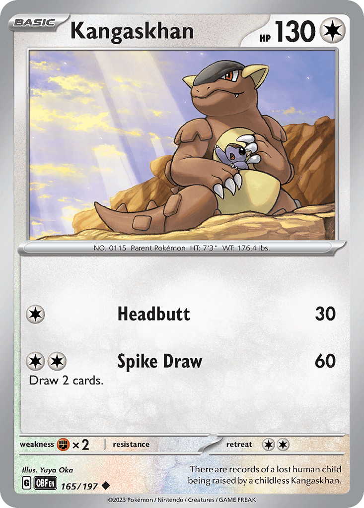 Kangaskhan Pokémon card