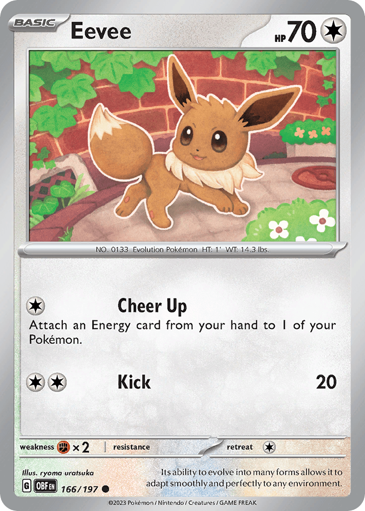 Eevee Pokémon card