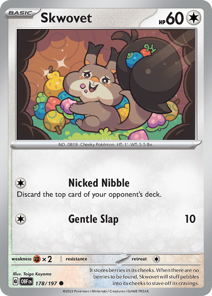 Skwovet Pokémon card