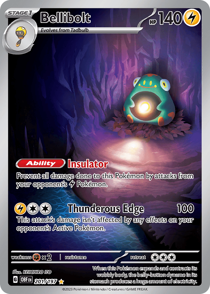 Bellibolt Pokémon card