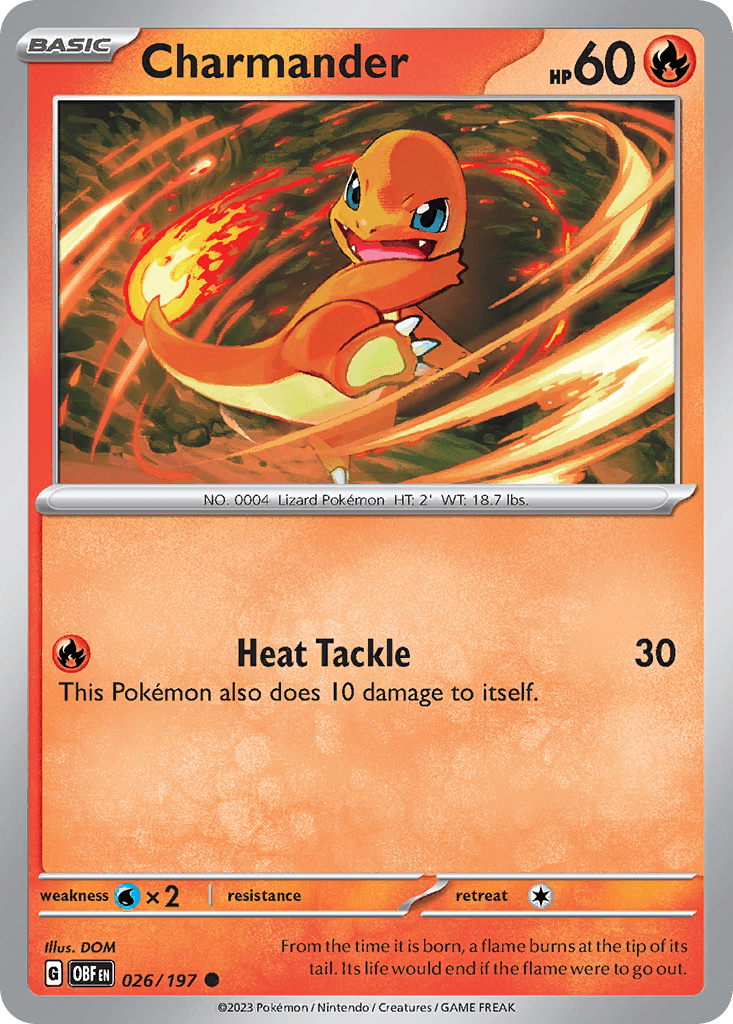 Charmander Pokémon card