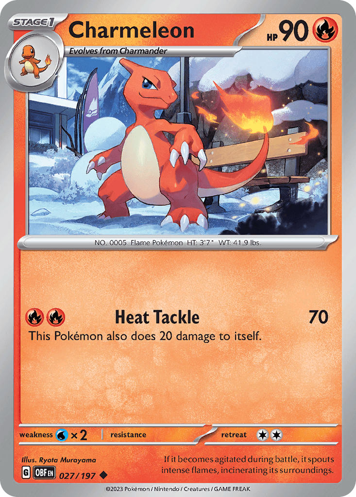 Charmeleon Pokémon card