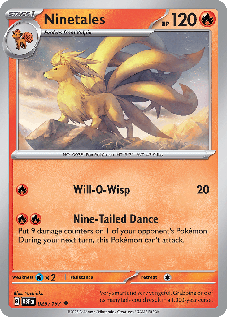 Ninetales from Obsidian Flames