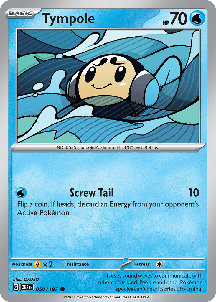 Tympole Pokémon card