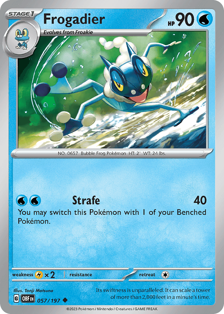 Frogadier Pokémon card