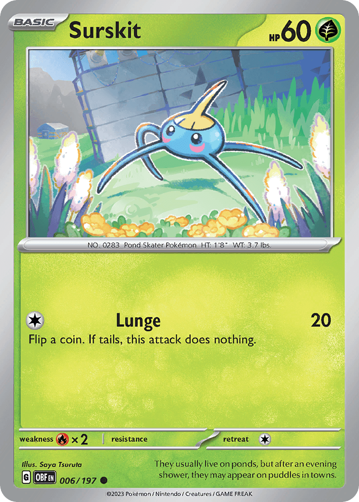 Surskit Pokémon card