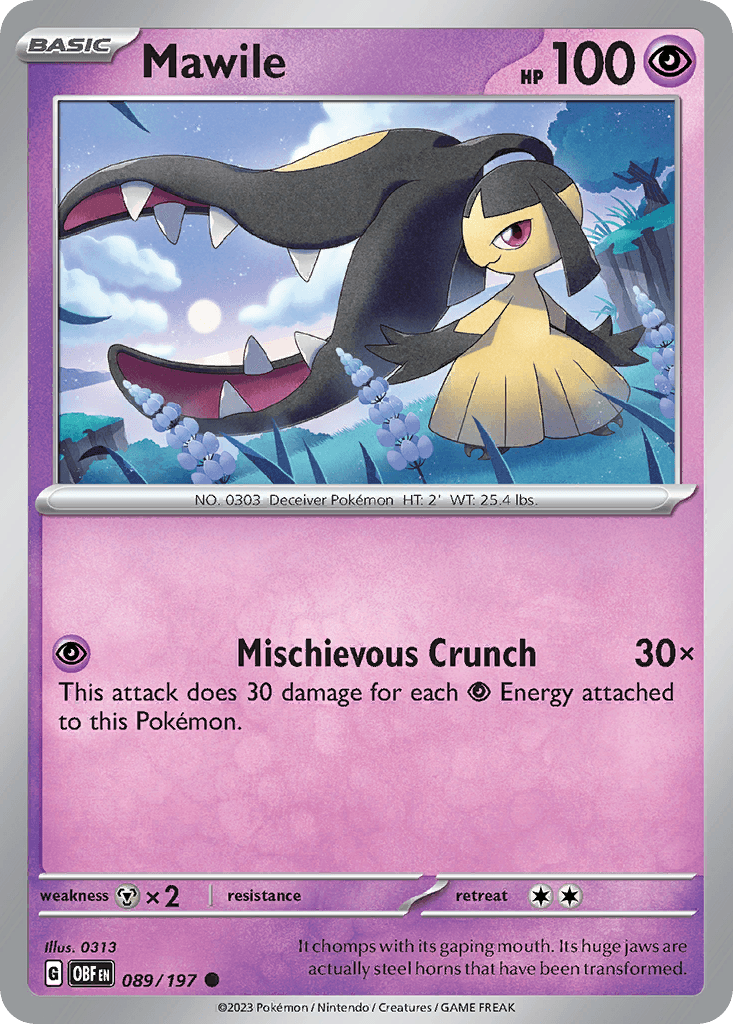 Mawile Pokémon card