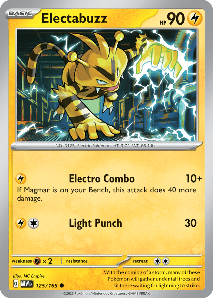 Electabuzz Pokémon card