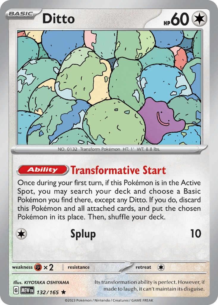 Ditto Pokémon card