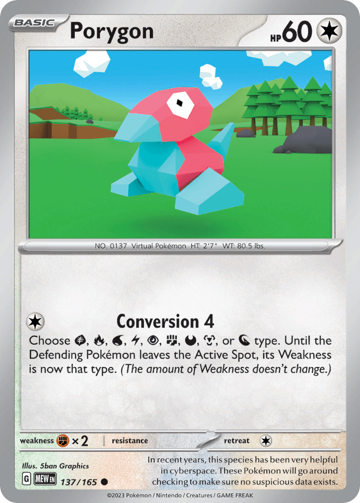Porygon Pokémon card