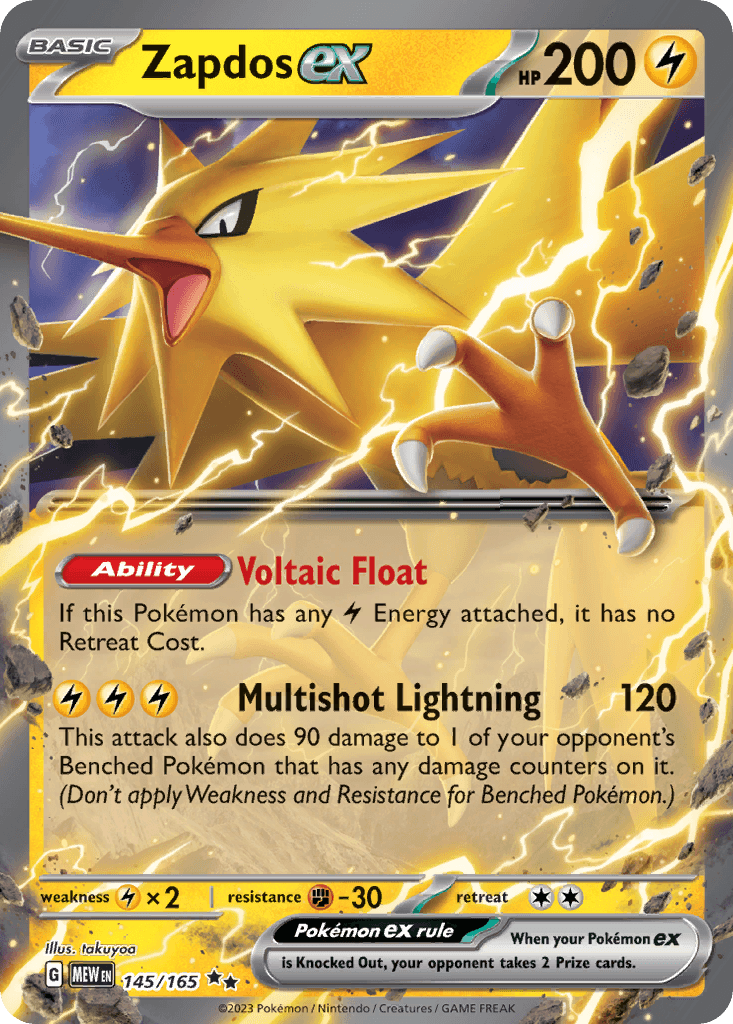 Zapdos ex — Double Rare