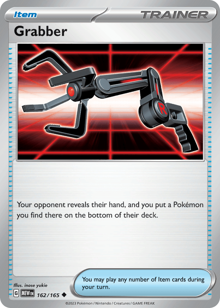 Grabber Pokémon card