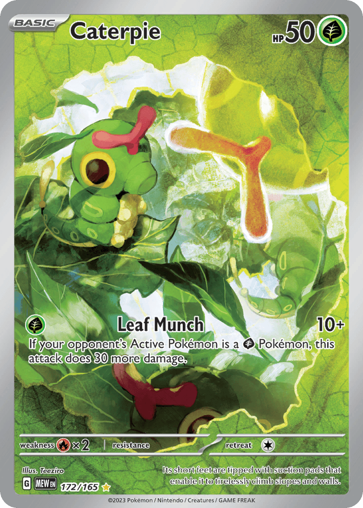 Caterpie Pokémon card