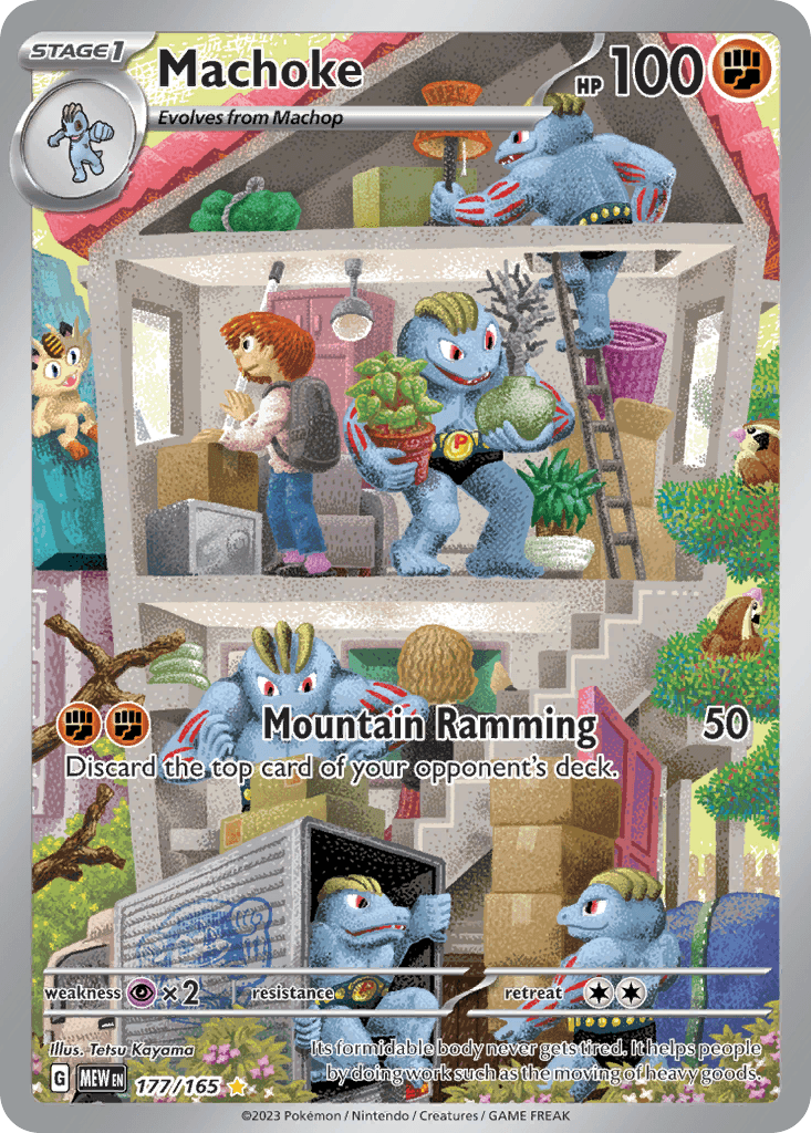 Machoke Pokémon card