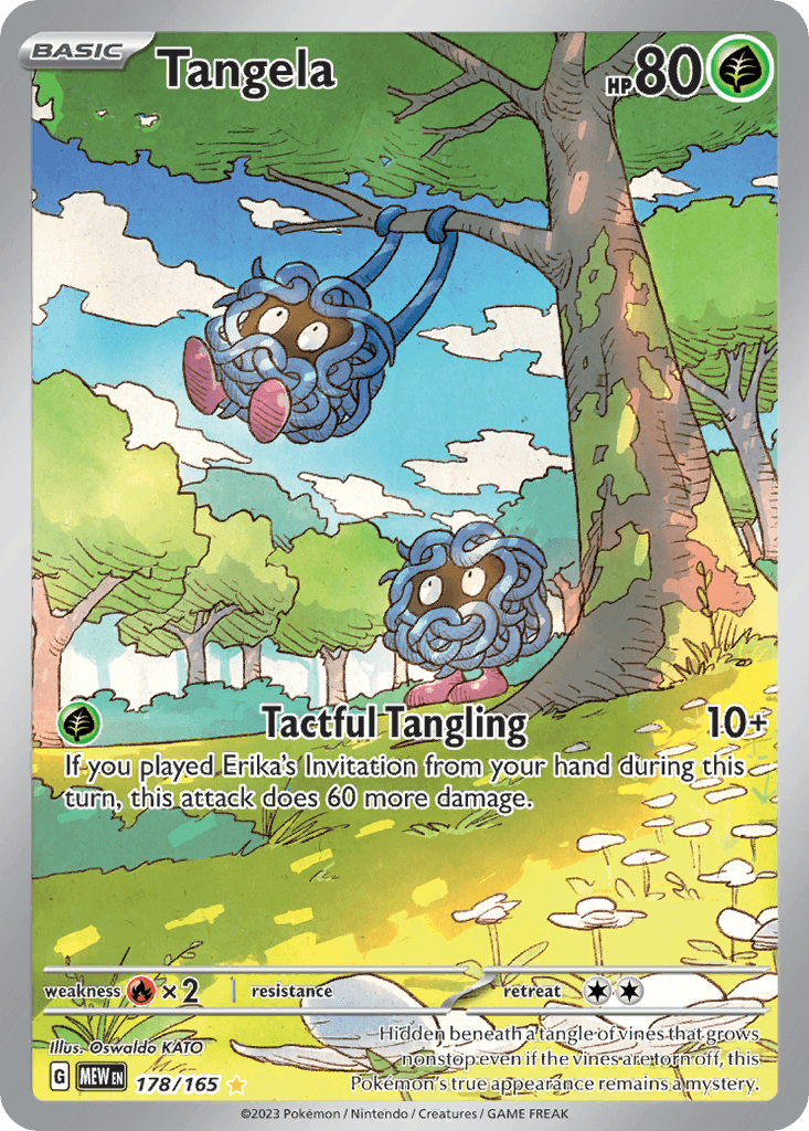 Tangela Pokémon card