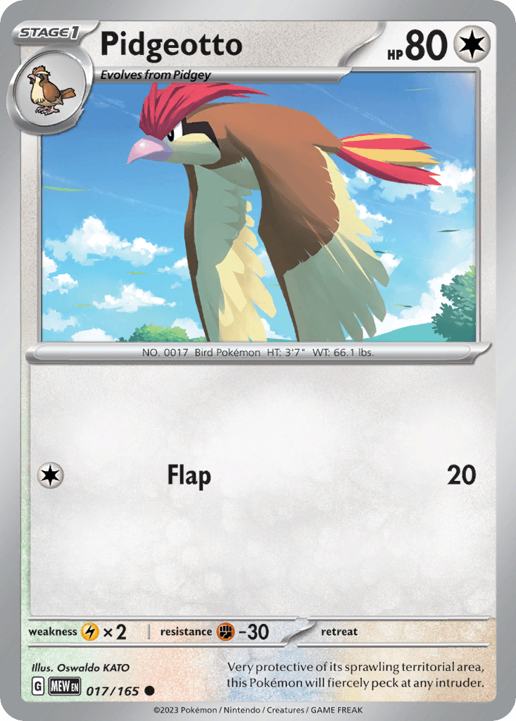 Pidgeotto Pokémon card