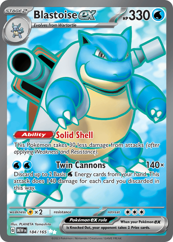 Blastoise ex from 151