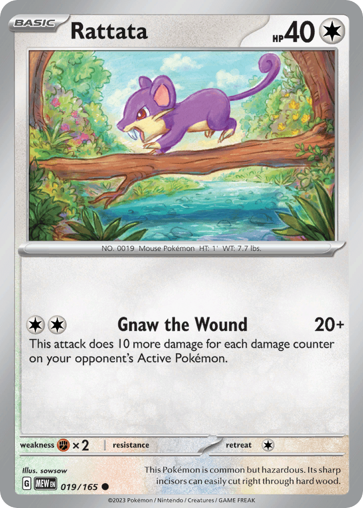 Rattata illustrated by sowsow