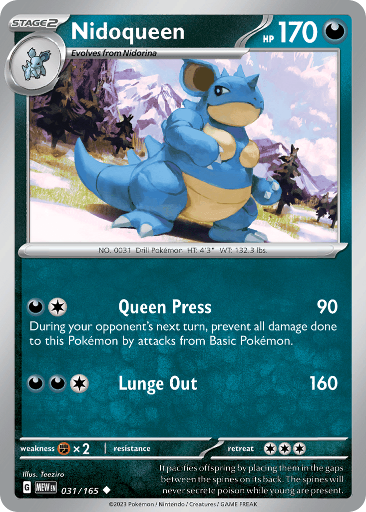 Nidoqueen Pokémon card