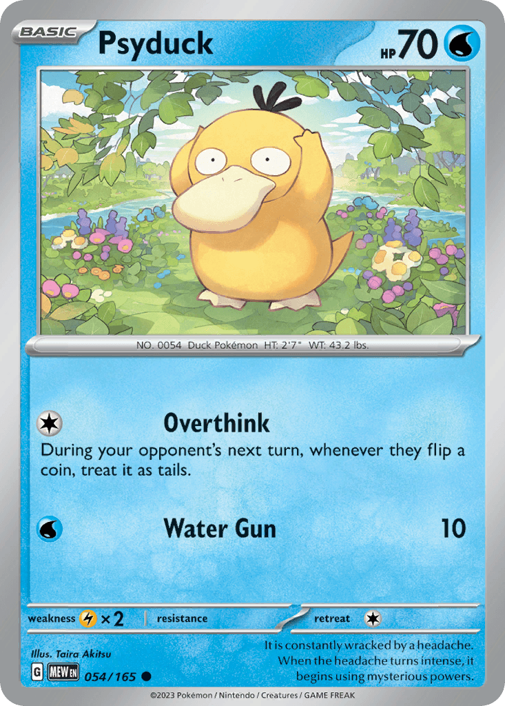 Psyduck Pokémon card