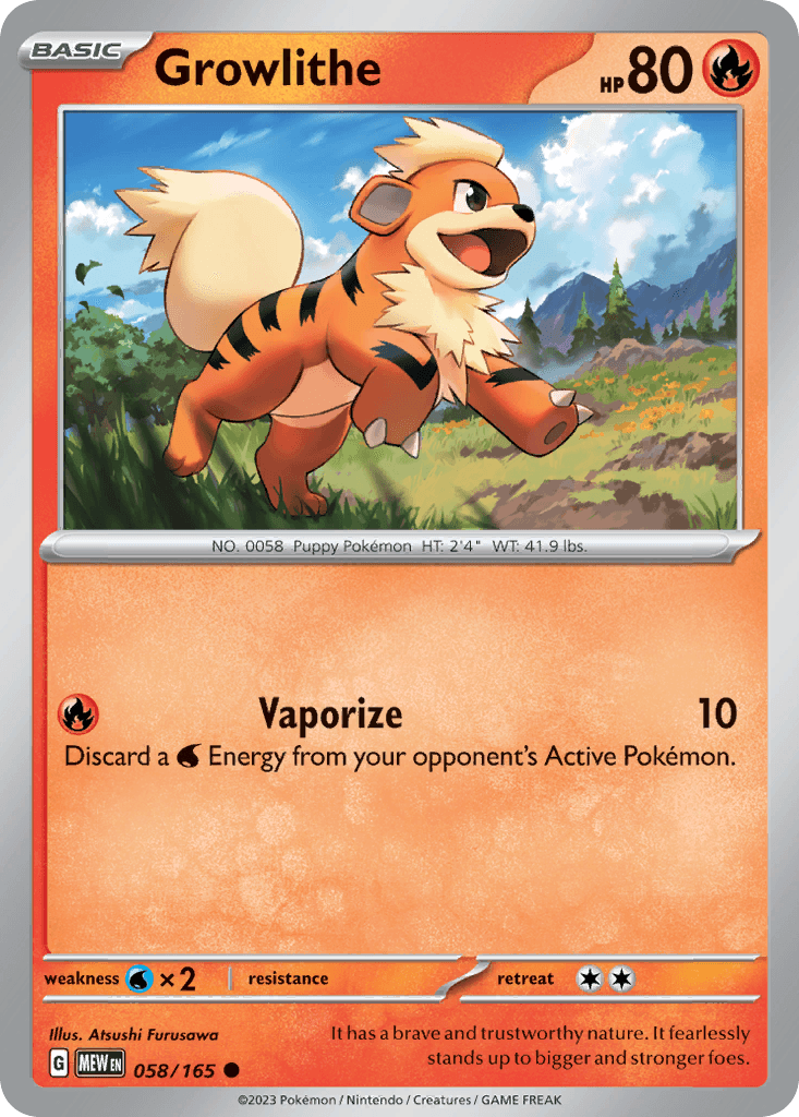 Growlithe illustrated by Atsushi Furusawa