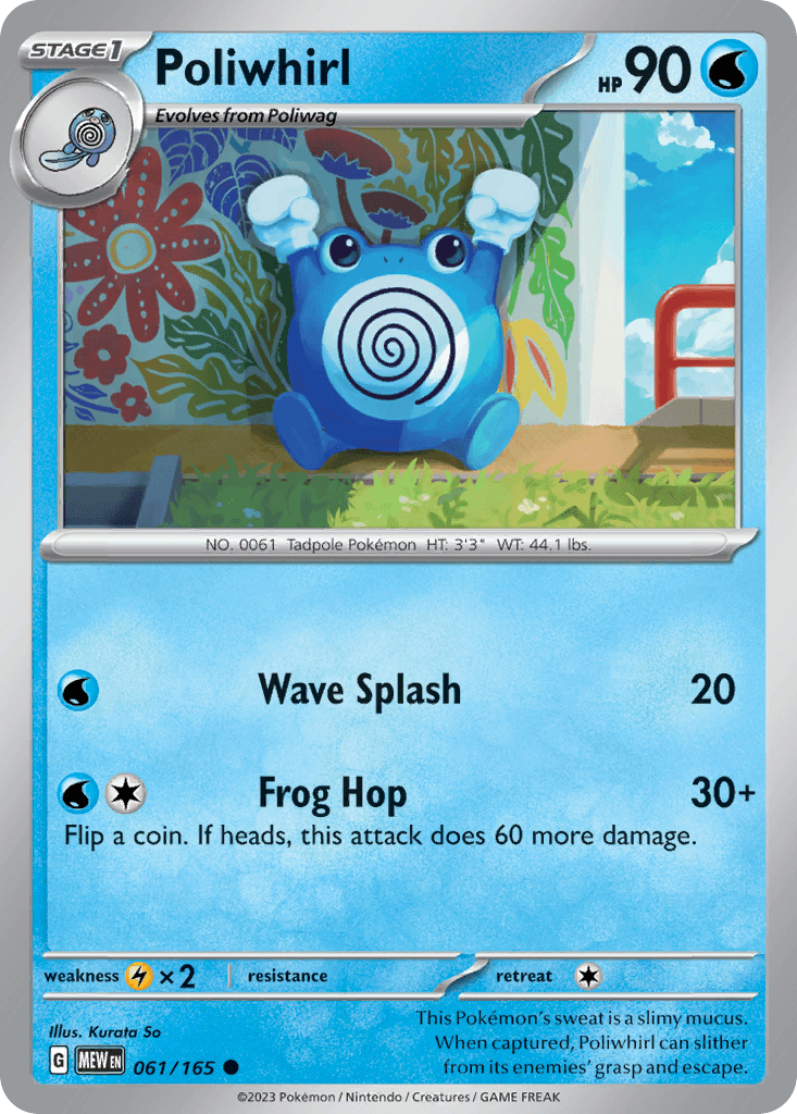 Poliwhirl Pokémon card