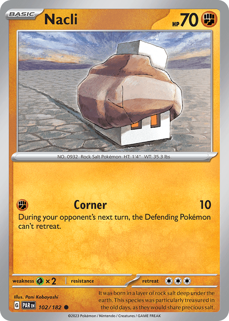 Nacli Pokémon card