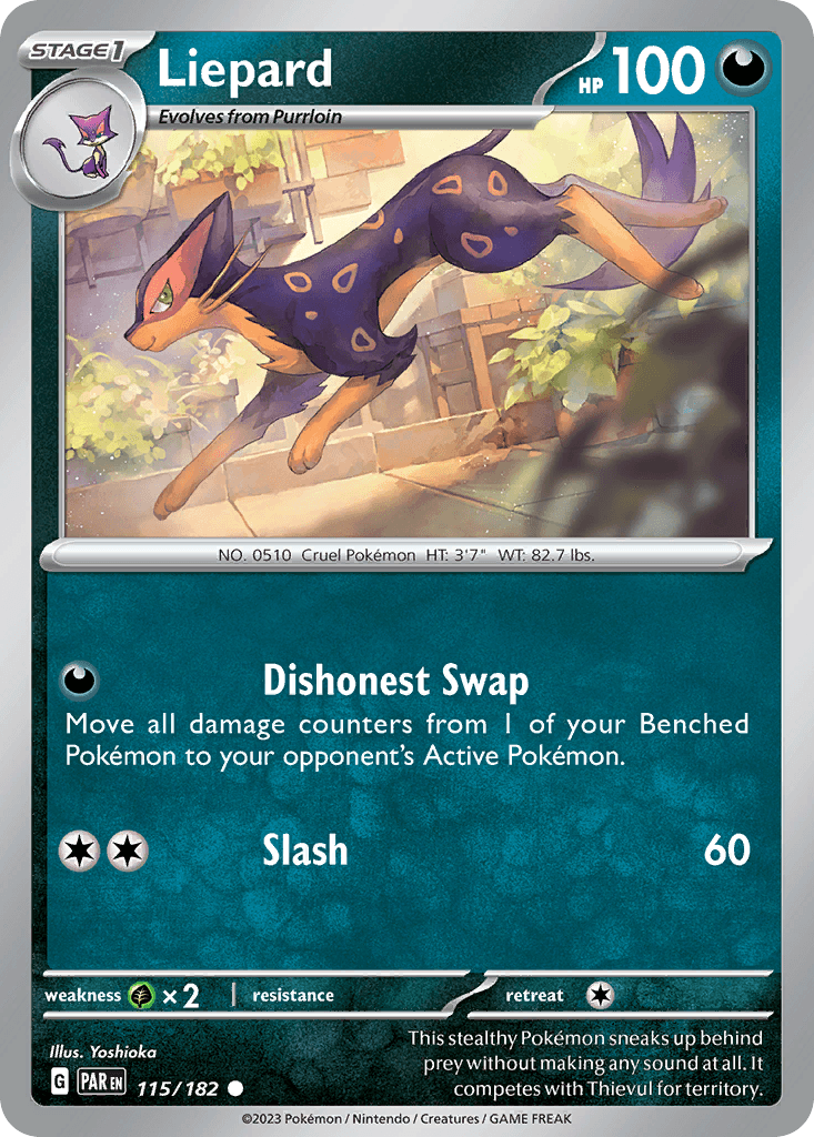 Liepard Pokémon card