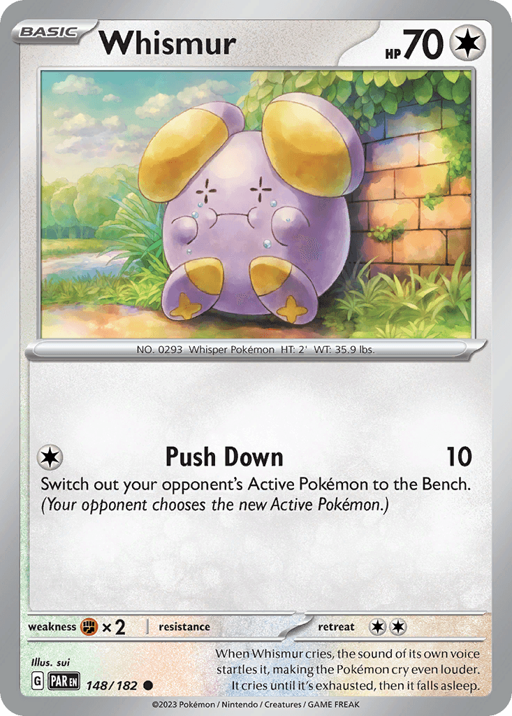 Whismur Pokémon card