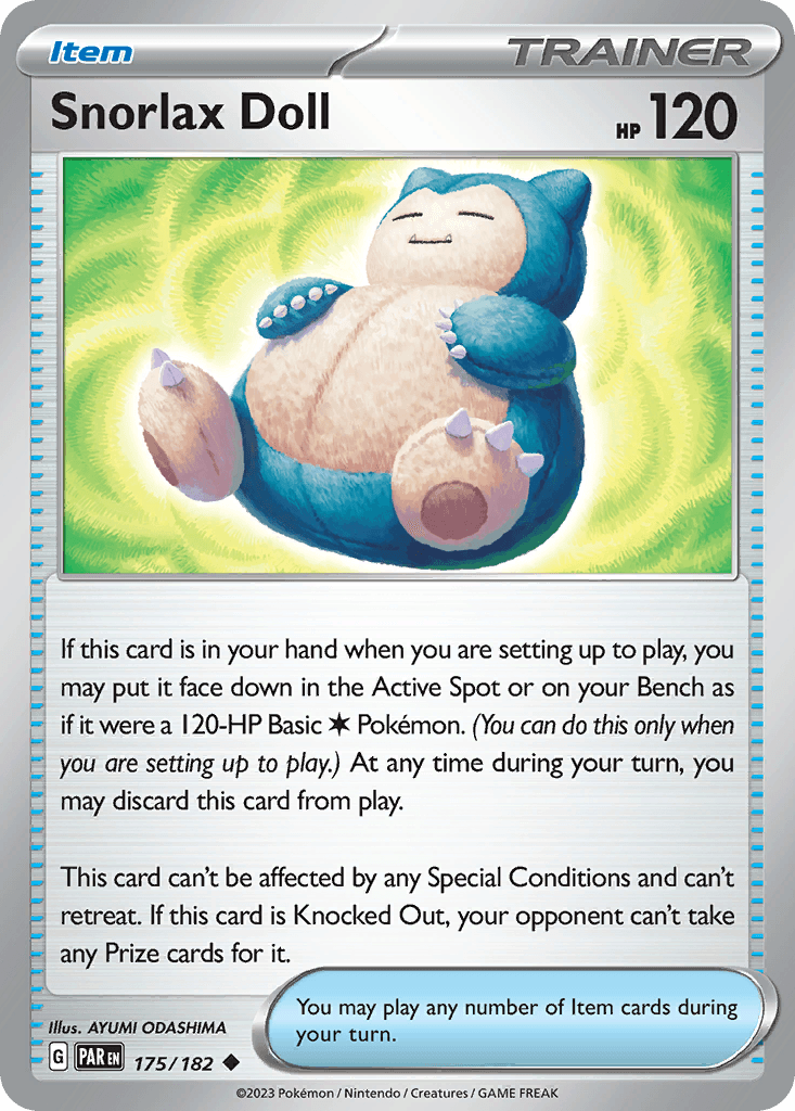Snorlax Doll from Paradox Rift