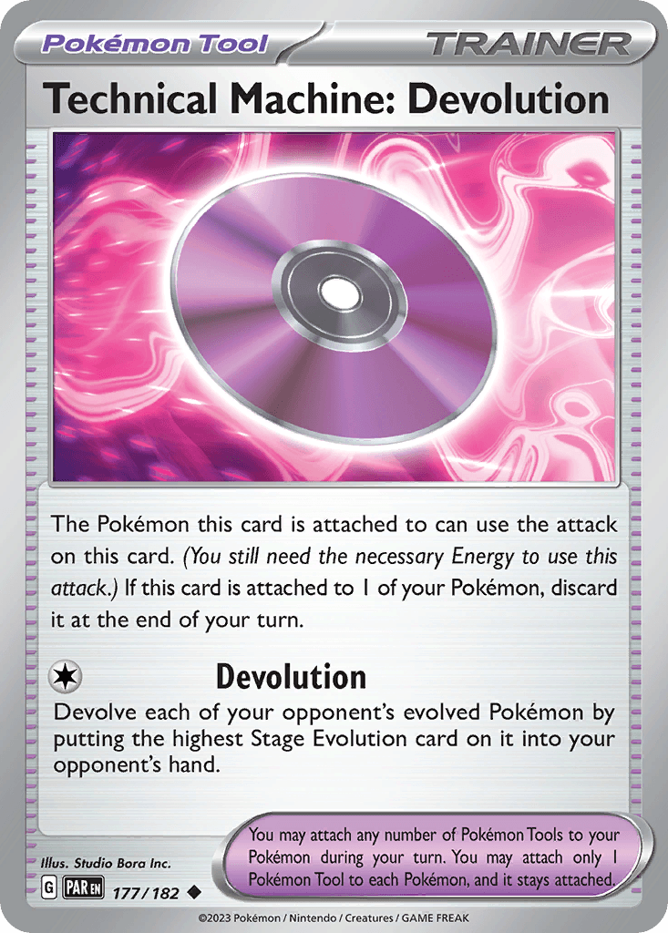 Technical Machine: Devolution Pokémon card