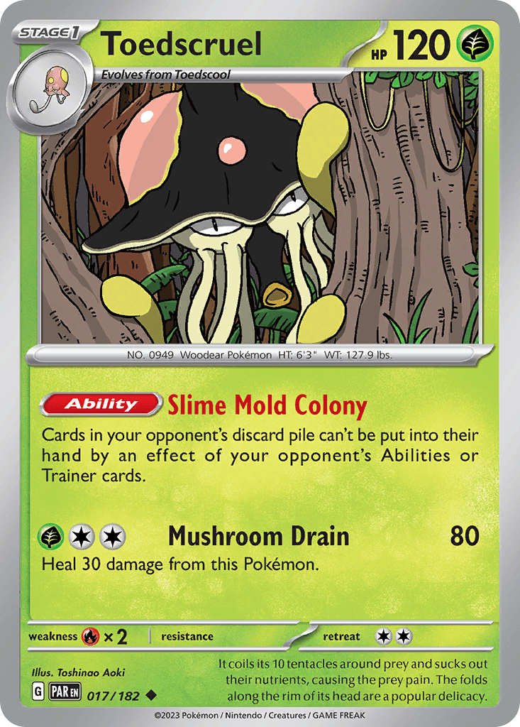 Toedscruel Pokémon card