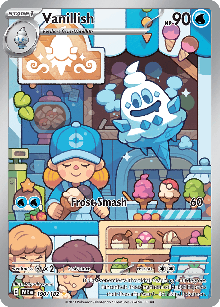 Vanillish Pokémon card