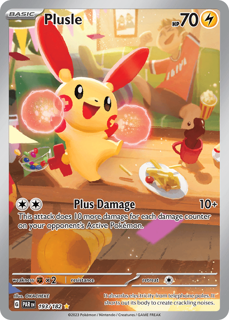 Plusle Pokémon card