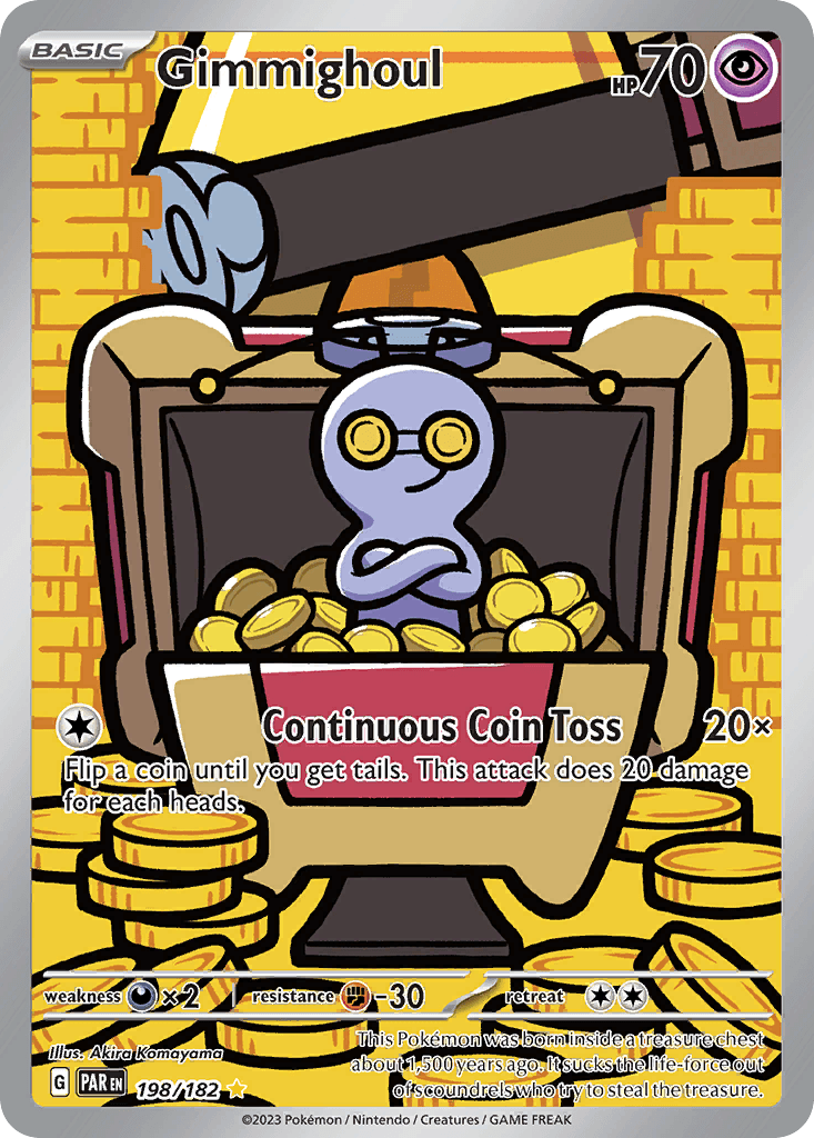 Gimmighoul illustrated by Akira Komayama