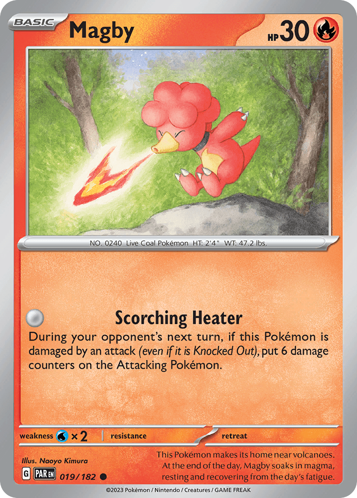 Magby Pokémon card