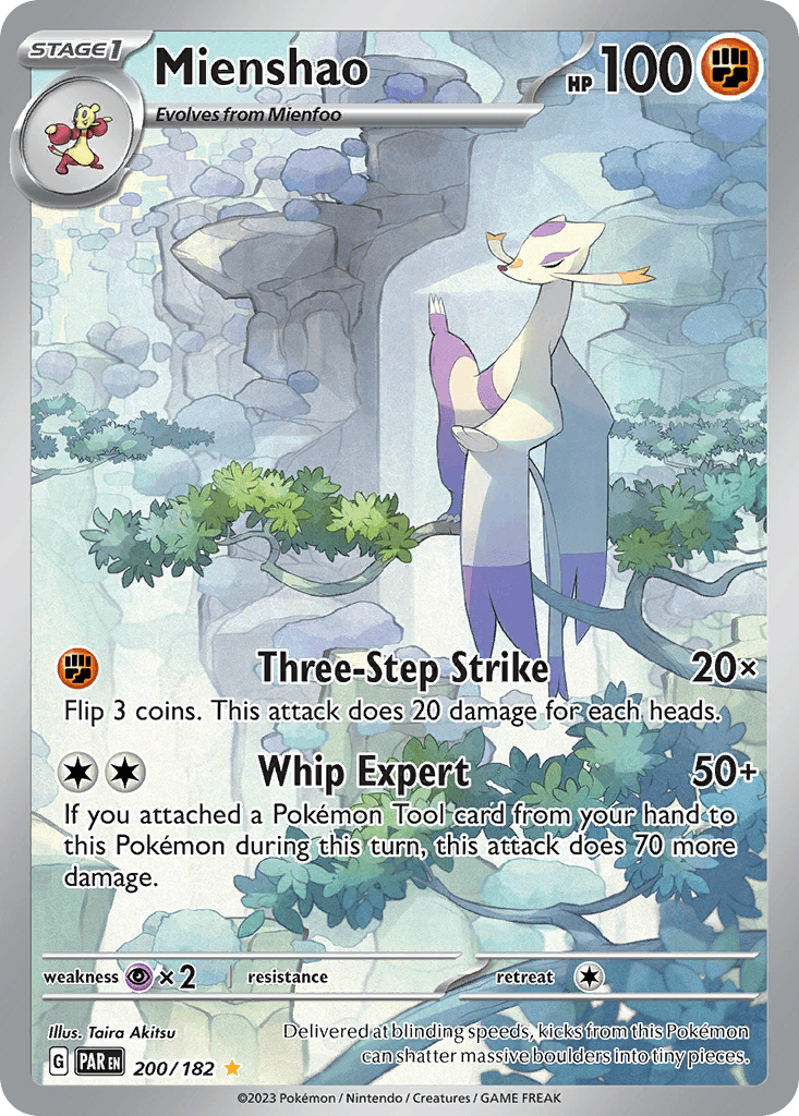 Mienshao Pokémon card
