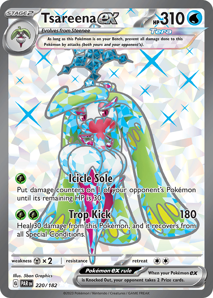 Tsareena ex Pokémon card