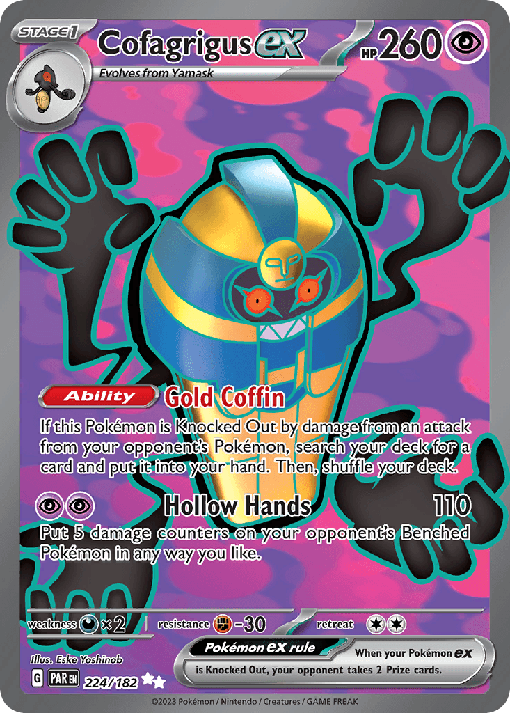 Cofagrigus ex Pokémon card