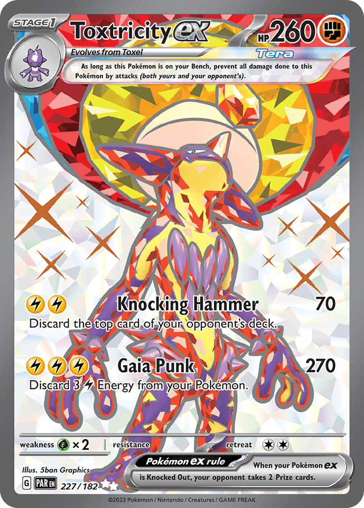 Toxtricity ex Pokémon card