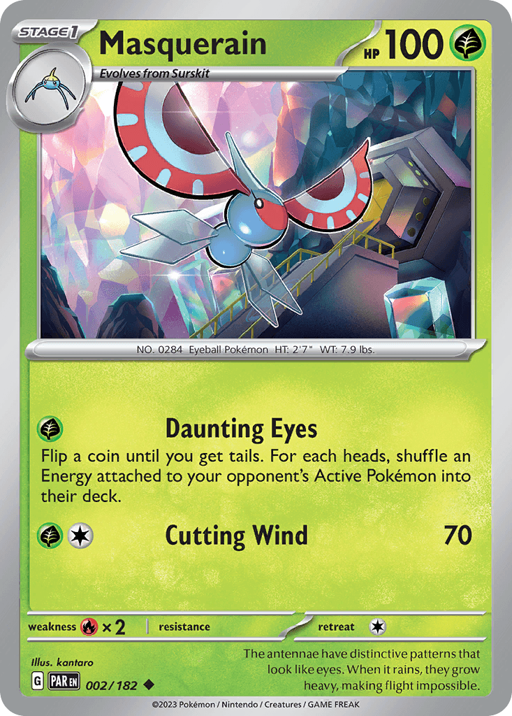 Masquerain Pokémon card