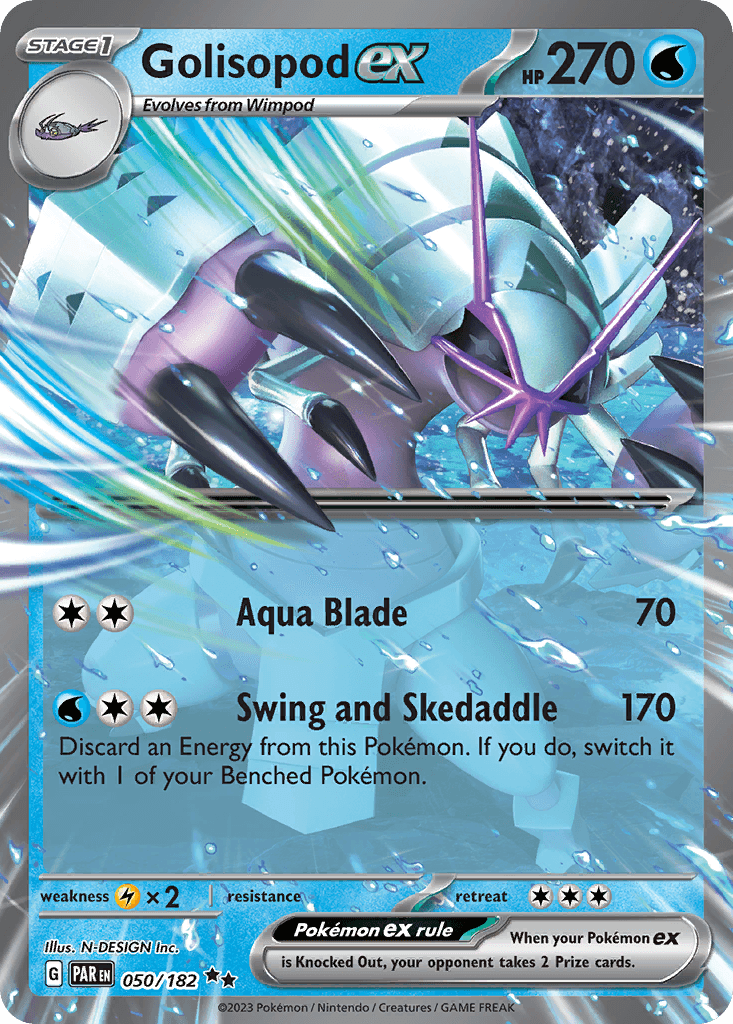 Golisopod ex Pokémon card