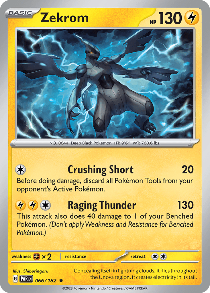 Zekrom Pokémon card